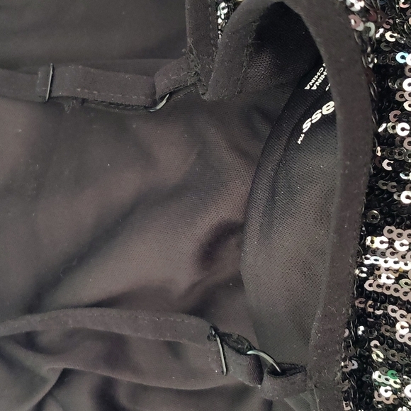 Art Class Black Sequined Lined Slip Dress Size XXL - Picture 6 of 9